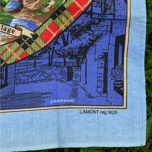 Vintage Edinburgh Scotland Scottish Souvenir Linen Tea Towel - Picture 6 of 8